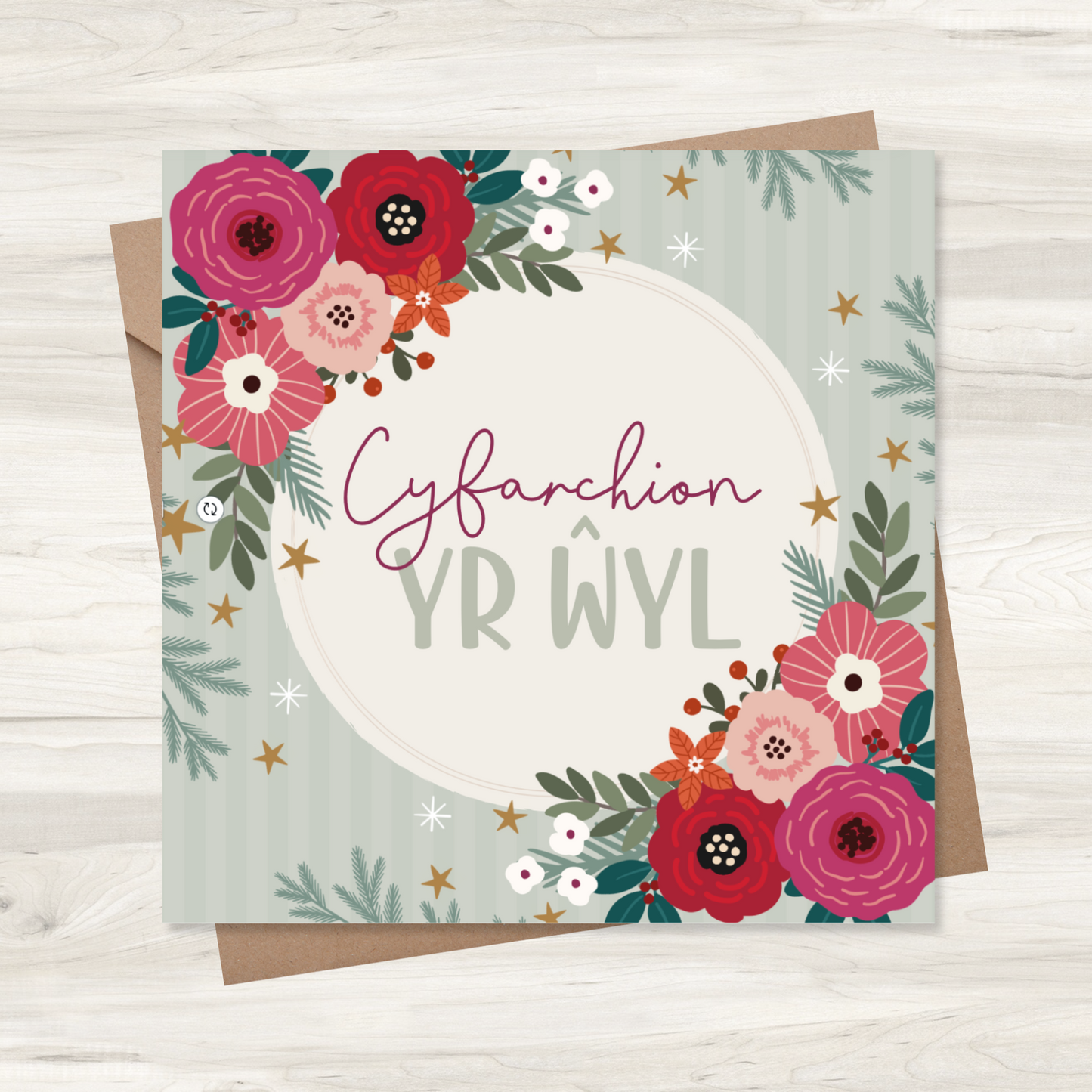 Carden Nadolig ~  'Cyfarchion yr Ŵyl'