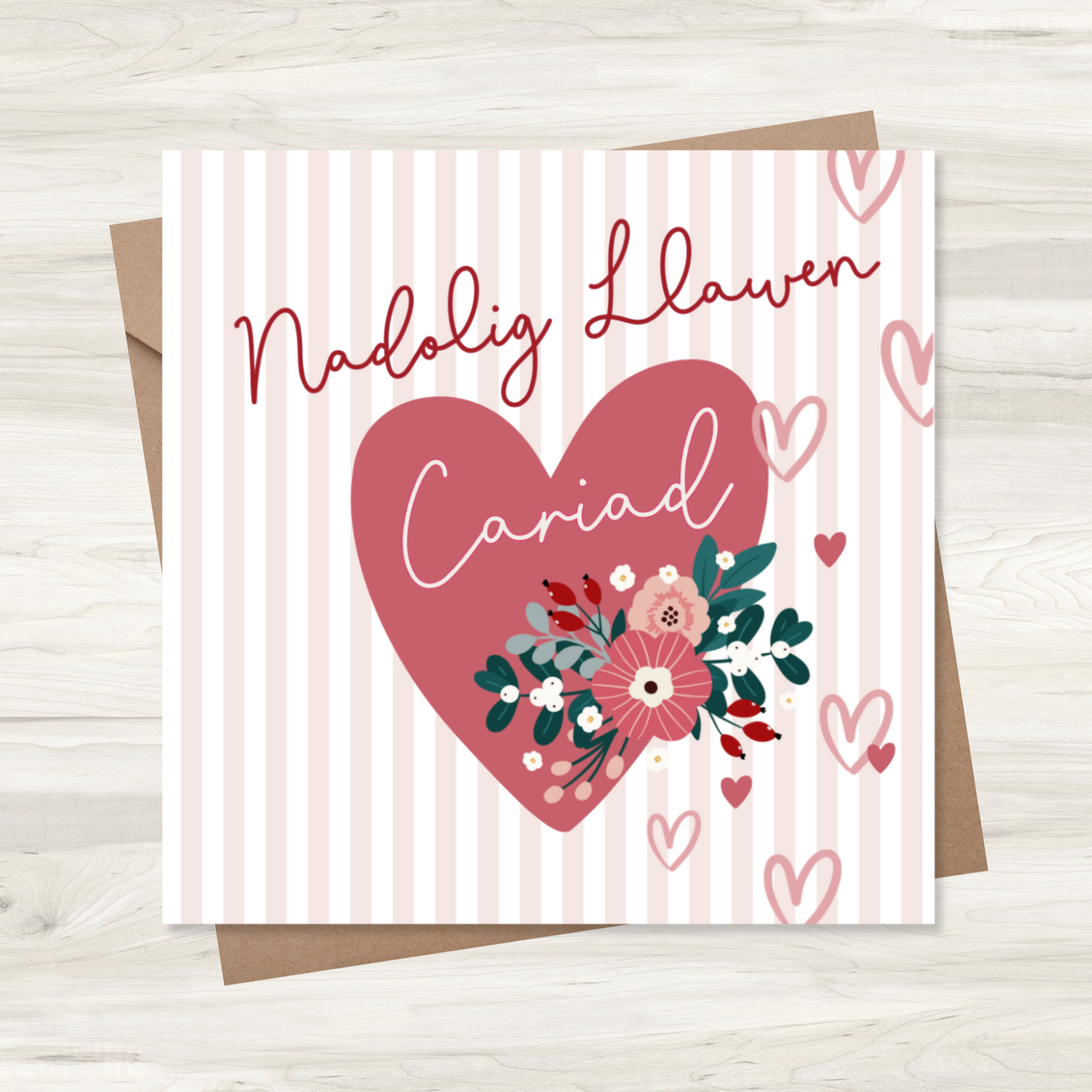 Carden Nadolig ~  'Nadolig Llawen Cariad'