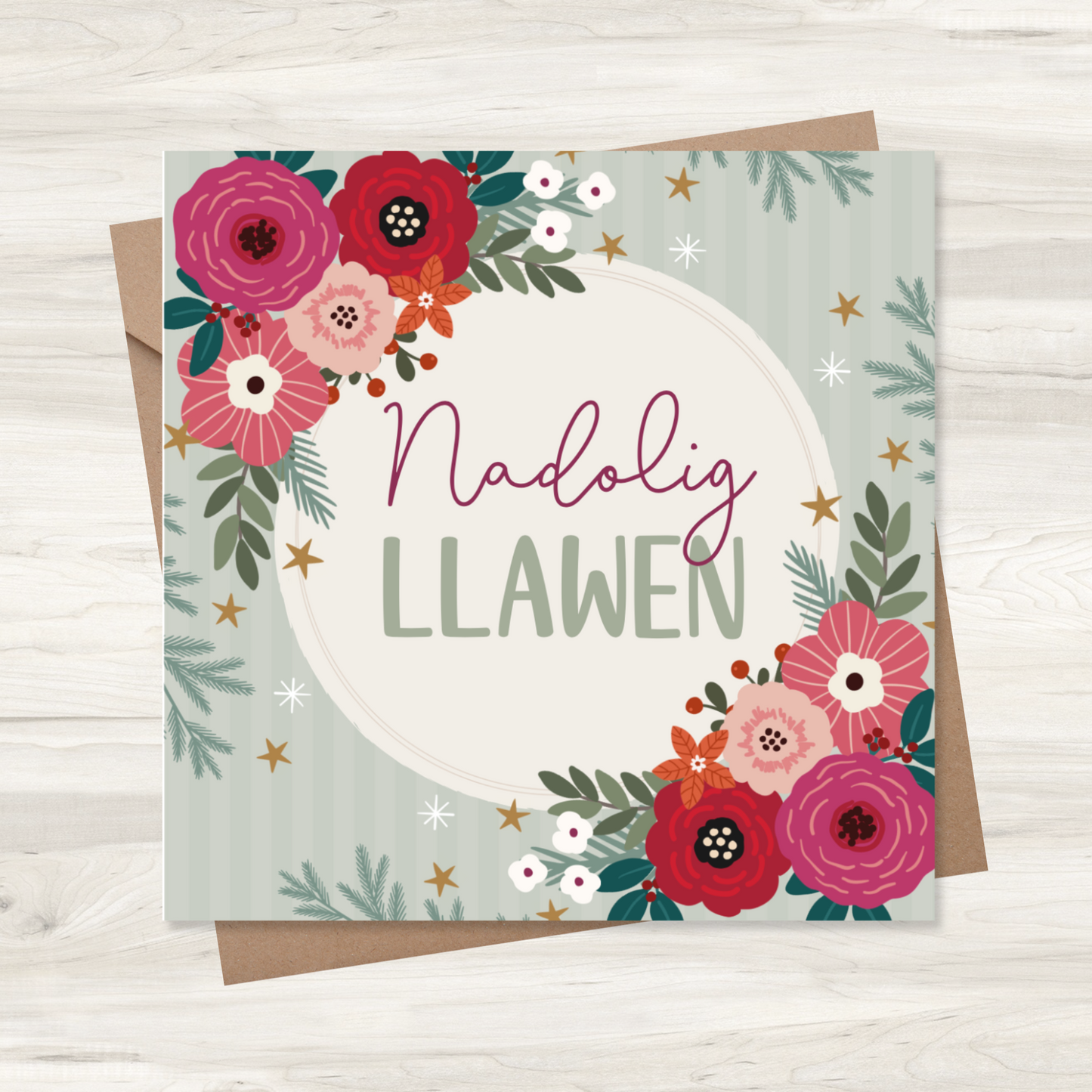 Carden Nadolig ~  'Nadolig Llawen'