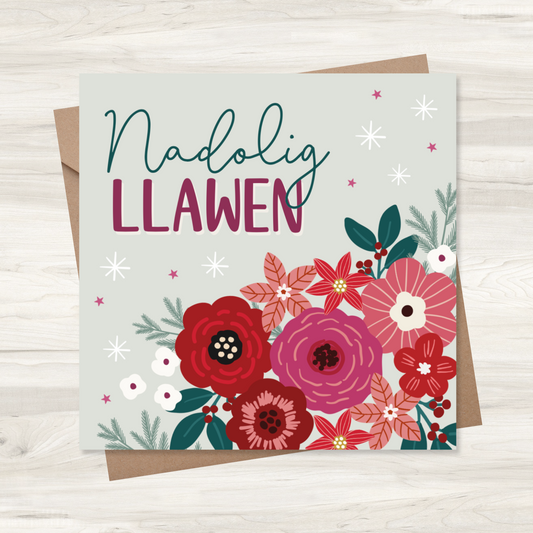 Carden Nadolig ~  'Nadolig Llawen'