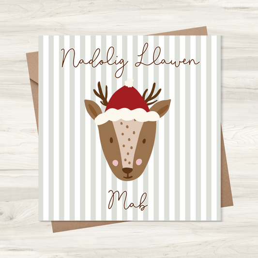 Carden Nadolig ~  'Nadolig Llawen Mab'