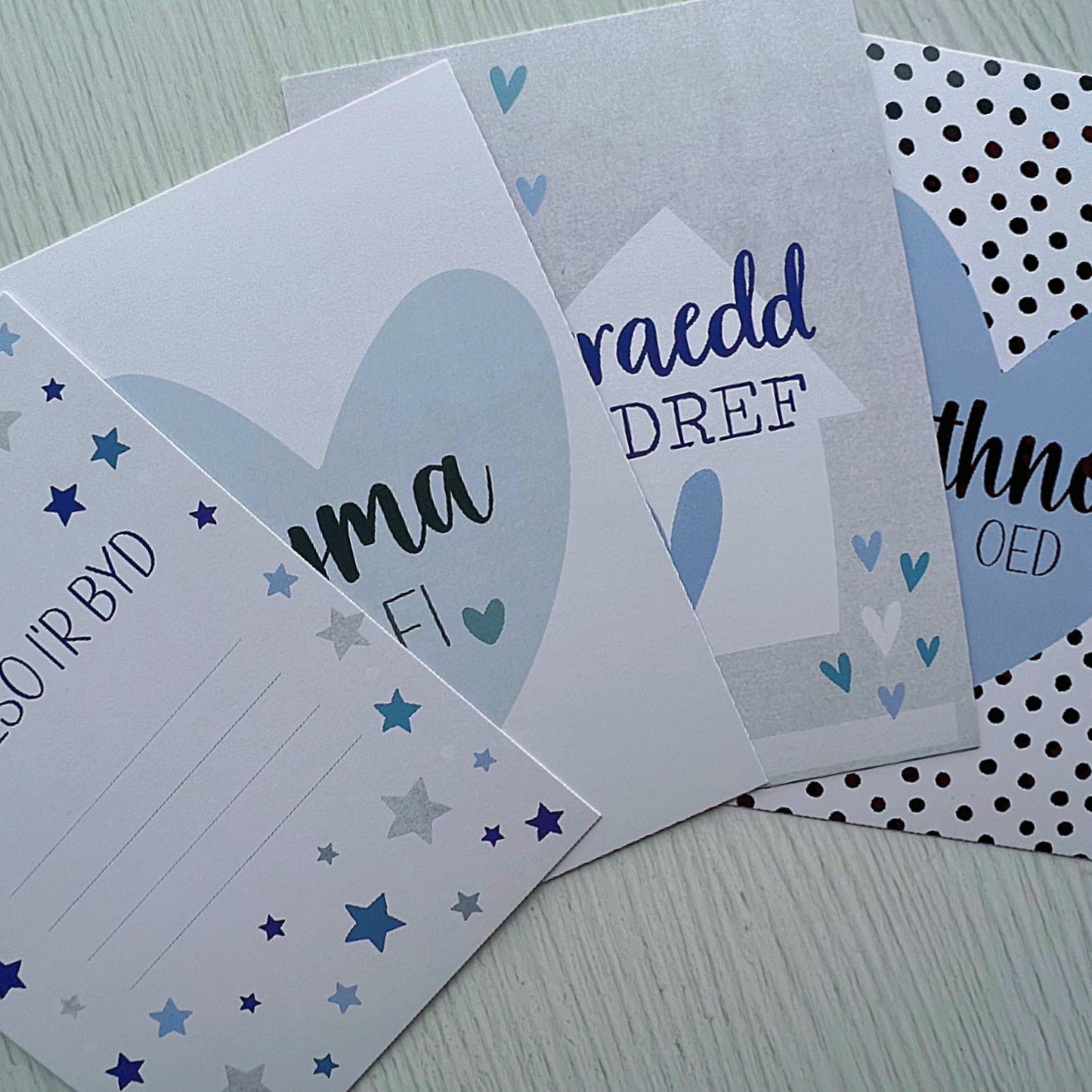 Cardiau Cerrig Milltir Babi (Bechgyn)