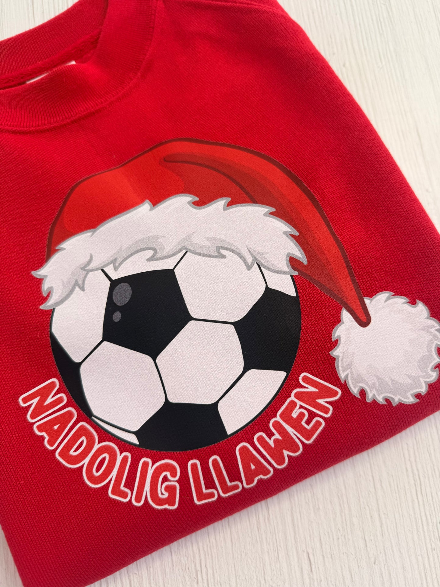 Siwmper Nadolig - Pel Droed⚽️🎅🏻