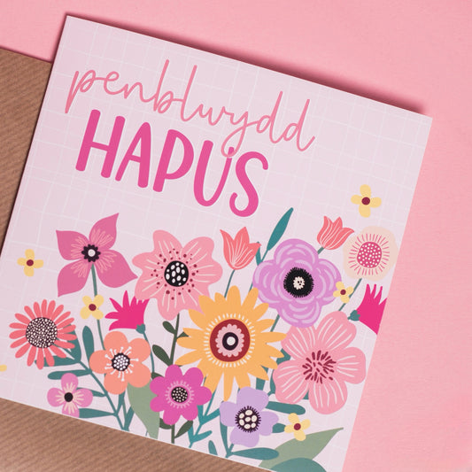 Carden 'Penblwydd Hapus’