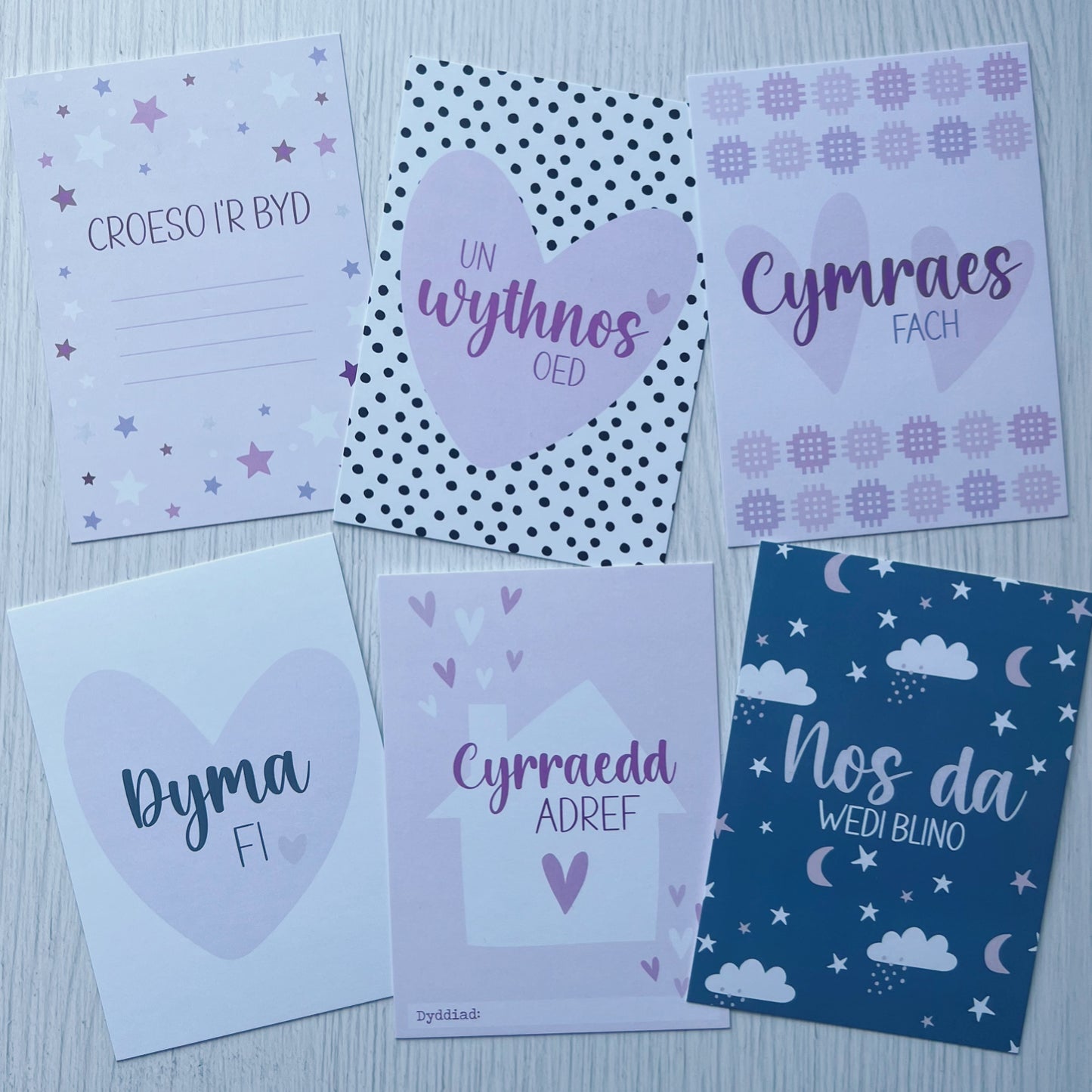 Cardiau Cerrig Milltir Babi (Merch)